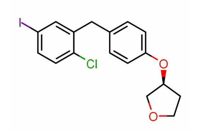 (3S)-3-[4-[(2-氯-5-碘苯基)甲基]苯氧基]四氫呋喃,(3S)-3-[4-[(2-Chloro-5-iodophenyl)methyl]phenoxy]tetrahydro-furan