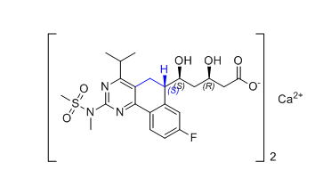 瑞舒伐他汀鈣雜質(zhì)11,(3R,5S)-5-((S)-8-fluoro-4-isopropyl-2-(N-methylmethyl sulfonamido)-5,6-dihydrobenzo[h]quinazolin-6-yl)-3,5- dihydroxypentanoate calcium(II)