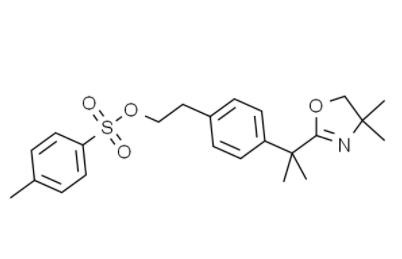 4-[1-(4,5-二氢-4,4-二甲基-2-恶唑基)-1-甲基乙基]苯乙醇对甲苯磺酸酯,2-[4-[1-(4,4-dimethyl-5H-oxazol-2-yl)-1methyl-ethyl]phenyl]ethyl 4-methylbenzenesulfonate