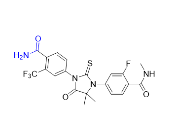 恩杂鲁胺杂质06,4-(3-(4-carbamoyl-3-(trifluoromethyl)phenyl)-5,5-dimethyl-4-oxo-2-thioxoimidazolidin-1-yl)-2-fluoro-N-methylbenzamide