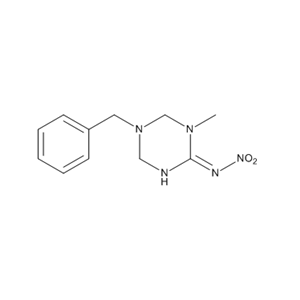 1,3,5-Triazin-2-amine, 1,4,5,6-tetrahydro-1-methyl-N-nitro-5-(phenylmethyl)-