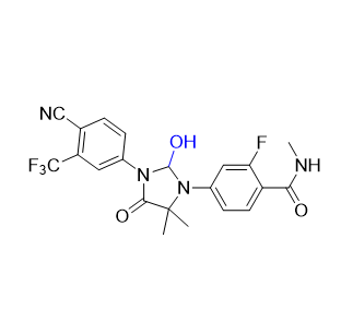 恩杂鲁胺杂质02,4-(3-(4-cyano-3-(trifluoromethyl)phenyl)-2-hydroxy-5,5-dimethyl-4-oxoimidazolidin-1-yl)-2-fluoro-N-methylbenzamide