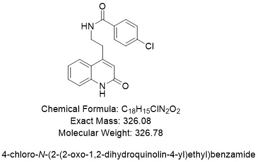 瑞巴派特杂质01,4-chloro-N-(2-(2-oxo-1,2-dihydroquinolin-4-yl)ethyl)benzamide