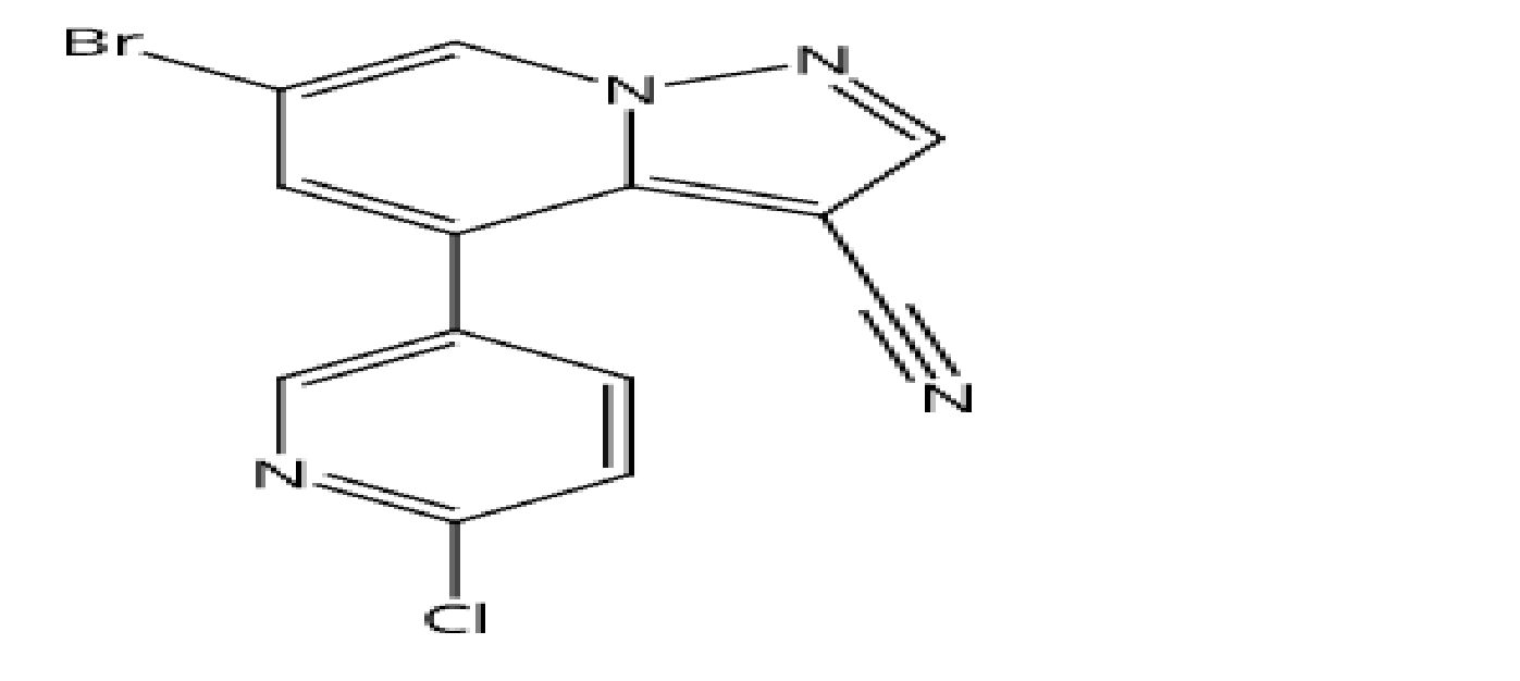 6-溴-4-(6-氯-3-吡啶)-吡唑并[1,5-A]吡啶-3-甲腈,6-Bromo-4-(6-chloro-3-pyridinyl)-pyrazolo[1,5-a]pyridine-3-carbonitrile