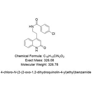 瑞巴派特杂质01,4-chloro-N-(2-(2-oxo-1,2-dihydroquinolin-4-yl)ethyl)benzamide