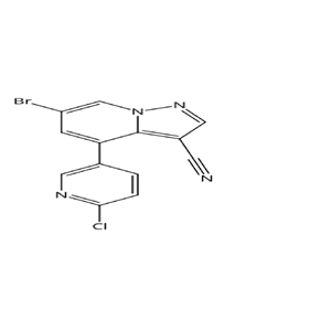 6-溴-4-(6-氯-3-吡啶)-吡唑并[1,5-A]吡啶-3-甲腈