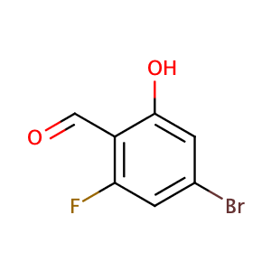 4-溴-2-氟-6-羟基苯甲醛,4-broMo-2-fluoro-6-hydroxybenzaldehyde