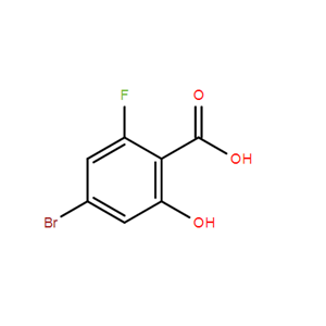 4-溴-2-氟-6-羟基苯甲酸,Benzoic acid, 4-bromo-2-fluoro-6-hydroxy-