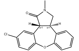 反式-(+/-)-11-氯-2,3,3A,12B-四氢-2-甲基-1H-二苯并[2,3:6,7]氧杂卓并[4,5-C]吡咯-1-酮,Trans-(+/-)-11-Chloro-2,3,3a,12b-tetrahydro-2-methyl-1H-dibenz [2,3:6,7]oxepino[4,5-c]pyrrole-1-one