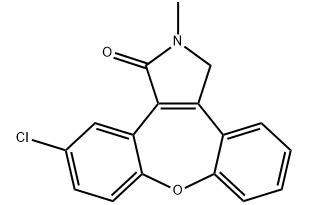 11-氯-2,3-二氢-2-甲基-1H-二苯并[2,3:6,7]氧杂卓并[4,5-C]吡咯-1-酮,11-chloro-2,3-dihydro-2-methyl-1H-dibenz[2,3;6,7]oxepino[4,5-c]py rrol-1-one