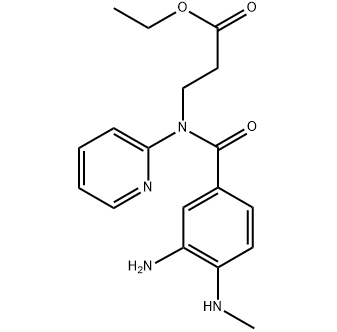3-[(3-氨基-4-甲基氨基苯甲酰)吡啶-2-基氨基]丙酸乙酯,3-[(3-Amino-4-methylaminobenzoyl)pyridin-2-ylamino]propionic acid ethyl ester