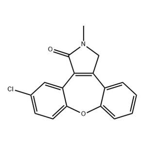 11-氯-2,3-二氢-2-甲基-1H-二苯并[2,3:6,7]氧杂卓并[4,5-C]吡咯-1-酮,11-chloro-2,3-dihydro-2-methyl-1H-dibenz[2,3;6,7]oxepino[4,5-c]py rrol-1-one