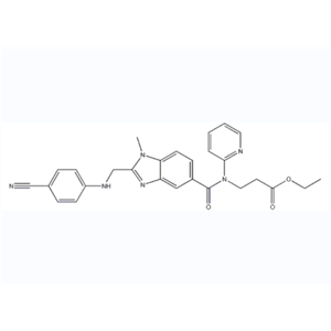3-[[[2-[[(4-氰基苯基)氨基]甲基]-1-甲基-1H-苯并咪唑-5-基]羰基]吡啶-2-基氨基]丙酸乙酯