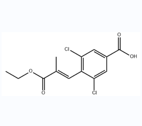 Lusutrombopag  Int.芦曲泊帕中间体,3,5-Dichloro-4-[(1E)-3-ethoxy-2-methyl-3-oxo-1-propen-1-yl]benzoic acid