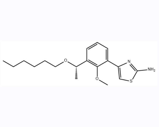 (S)-4-(3-(1-(正己氧基)乙基)-2-甲氧基苯基)噻唑-2-胺,(S)-4-(3-(1-(hexyloxy)ethyl)-2-methoxyphenyl)thiazol-2-amine