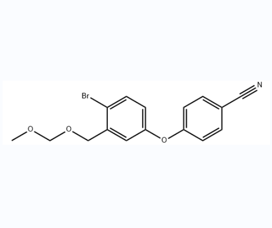 4-(4-溴-3-((甲氧基甲氧基)甲基)苯氧基)苯甲腈,4-[4-Bromo-3-[(methoxymethoxy)methyl]phenoxy]benzonitrile