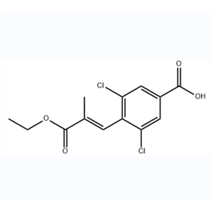 Lusutrombopag  Int.芦曲泊帕中间体,3,5-Dichloro-4-[(1E)-3-ethoxy-2-methyl-3-oxo-1-propen-1-yl]benzoic acid