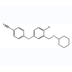 4- [4-溴-3-(四氢 - 吡喃-2-基氧基甲基) - 苯氧基] - 苄腈