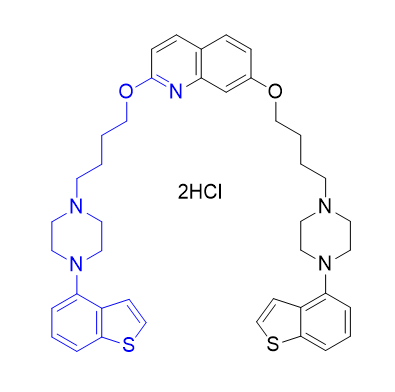 依匹哌唑雜質(zhì)07,2,7-bis(4-(4-(benzo[b]thiophen-4-yl)piperazin-1-yl)butoxy)quinoline dihydrochloride