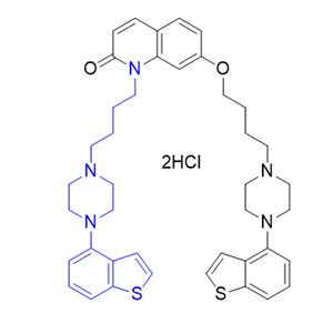 依匹哌唑杂质06,7-(4-(4-(benzo[b]thiophen-4-yl)piperazin-1-yl)butoxy)-1-(4-(4-(benzo [b]thiophen-4-yl)piperazin-1-yl)butyl)quinolin-2(1H)-one dihydrochloride