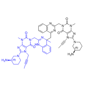 利格列汀杂质18,8-((R)-3-aminopiperidin-1-yl)-1-((4-((2-((8-((R)-3-aminopiperidin-1-yl)- 7-(but-2-yn-1-yl)-3-methyl-2,6-dioxo-2,3,6,7-tetrahydro-1H-p