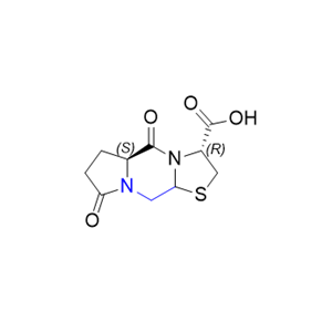 匹多莫德杂质01,(3R,5aS)-5,8-dioxooctahydro-5H-pyrrolo[1,2-a]thiazolo[3,2-d]pyrazine-3-carboxylic acid