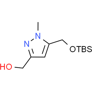 (5-(((tert-butyldimethylsilyl)oxy)methyl)-1-methyl-1H-pyrazol-3-yl)methanol