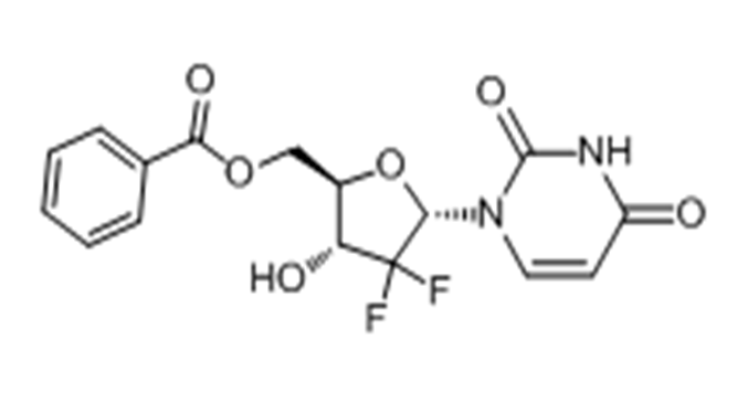 α尿苷单水解,((2R,3R,5S)-5-(2,4-dioxo-3,4-dihydropyrimidin-1(2H)-yl)-4,4-difluoro-3-hydroxytetrahydrofuran-2-yl)methyl benzoate