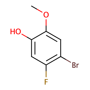 4-溴-5-氟-2-甲氧基苯酚,4-Bromo-5-fluoro-2-methoxyphenol