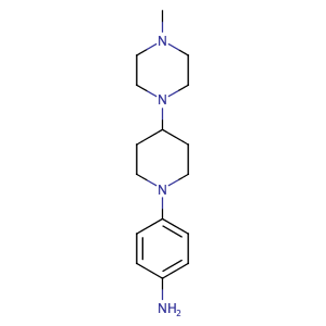 4-[4-(4-甲基哌嗪-1-基)哌啶-1-基]苯胺