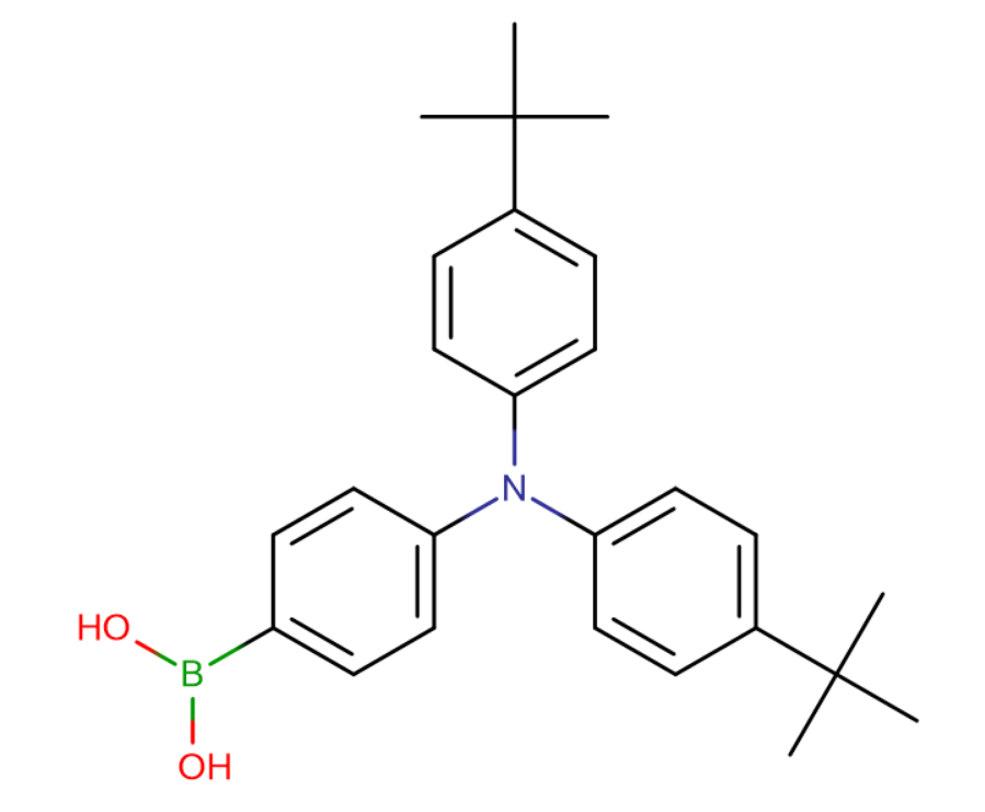 4-双4-三丁基苯氨基苯硼酸,(4-(Bis(4-(tert-butyl)phenyl)amino)phenyl)boronic acid