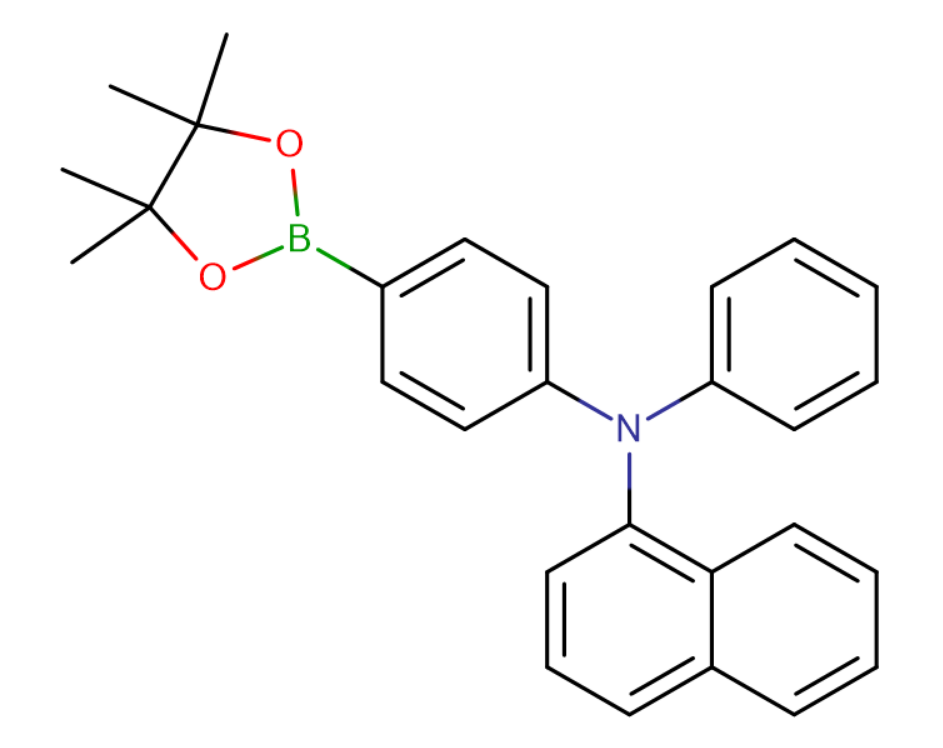 (4-(萘-1-基(苯基)氨基)苯基)硼酸频呢醇酯,(naphthalene-1-yl)-{4-(4,4,5,5-tetramethyl-1,3,2-dioxaborolane-2-