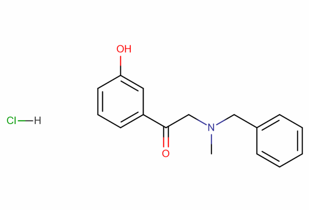 1-(3-羟基苯基)-2-[甲基(苯甲基)氨基]-乙酮盐酸盐,benzyl(3-hydroxyphenacyl)methylammonium chloride