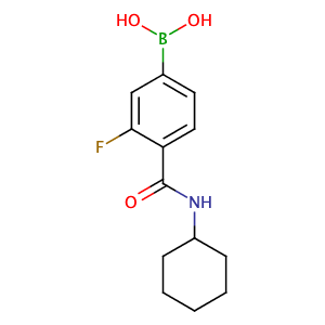 N-环己基-4-硼-2-氟苯甲酰胺,(4-(Cyclohexylcarbamoyl)-3-fluorophenyl)boronic acid