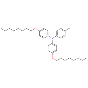 4，4-二辛氧基-4-溴三苯胺,Benzenamine, N-(4-bromophenyl)-4-(octyloxy)-N-[4-(octyloxy)phenyl]-