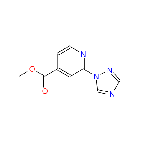 2-(1H-1,2,4-三唑-1-基)异烟酸甲酯,4-Pyridinecarboxylic acid, 2-(1H-1,2,4-triazol-1-yl)-, methyl ester
