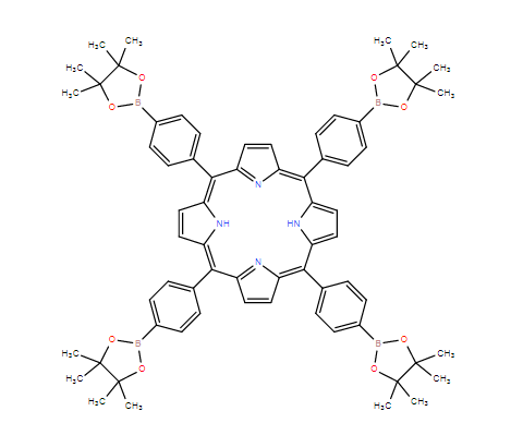 5,10,15,20-四(4-硼酸频哪醇酯基苯基)卟啉,5,1O,15,20-tetrakis-[4-(4,4,5,5-tetramethyl-[1,3,2]dioxaborolan-2-yl)-phenyl]-porphyrin