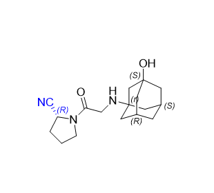 维格列汀杂质02,(R)-1-(2-(((1r,3S,5R,7S)-3-hydroxyadamantan-1-yl)amino)acetyl)pyrrolidine-2-carbonitrile