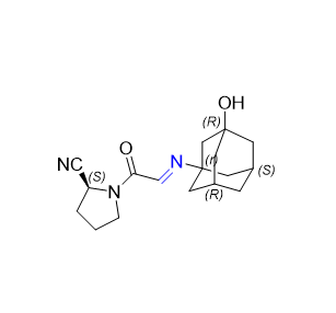 维格列汀杂质10,(S)-1-((E)-2-(((1r,3R,5R,7S)-3-hydroxyadamantan-1-yl)imino)acetyl)pyrrolidine-2-carbonitrile