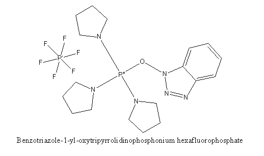 1H-苯并三唑-1-基氧三吡咯烷基六氟磷酸盐,Benzotriazole-1-yl-oxytripyrrolidinophosphonium hexafluorophosphate