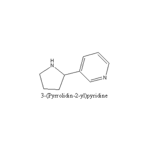 去甲基烟碱,3-(Pyrrolidin-2-yl)pyridine