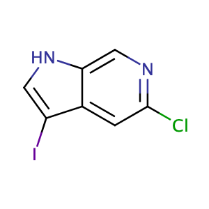 5-氯-3-碘-1H-吡咯并[2,3-c]吡啶,5-Chloro-3-iodo-1H-pyrrolo[2,3-c]pyridine