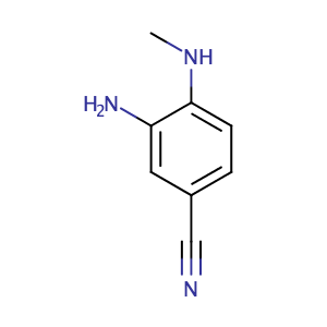 3-氨基-4-(甲基氨基)苄腈,3-Amino-4-(methylamino)benzonitrile