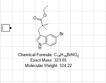 ethyl 3-(5-bromo-1H-indol-3-yl)-2,2-dimethylpropanoate,ethyl 3-(5-bromo-1H-indol-3-yl)-2,2-dimethylpropanoate