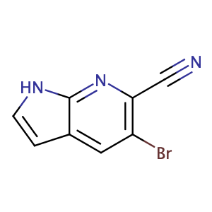 5-溴-6-氰基-7-氮杂吲哚,5-Bromo-1H-pyrrolo[2,3-b]pyridine-6-carbonitrile