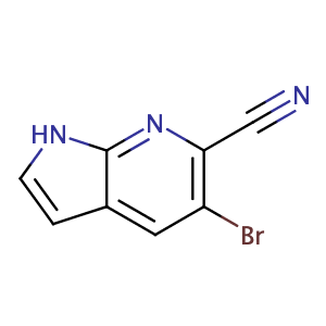 5-溴-6-氰基-7-氮雜吲哚,5-Bromo-1H-pyrrolo[2,3-b]pyridine-6-carbonitrile