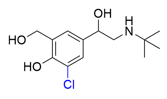 沙丁醇胺杂质12,4-(2-(tert-butylamino)-1-hydroxyethyl)-2-chloro-6-(hydroxymethyl)phenol