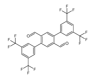 3,3'',5,5''-tetrakis(trifluoromethyl)-[1,1':4',1''-terphenyl]-2',5'-dicarbaldehyde,3,3'',5,5''-tetrakis(trifluoromethyl)-[1,1':4',1''-terphenyl]-2',5'-dicarbaldehyde