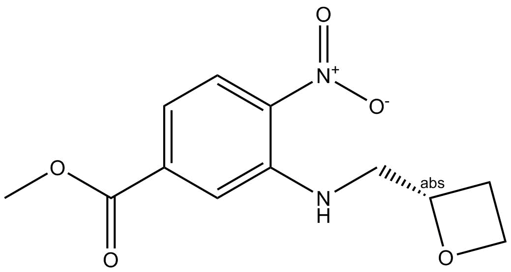 methyl (S)-4-nitro-3-((oxetan-2-ylmethyl)amino)benzoate