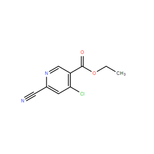 3-Pyridinecarboxylic acid, 4-chloro-6-cyano-, ethyl ester